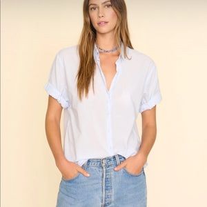 Xirena Channing Short Sleeve Top in Skylight Size M